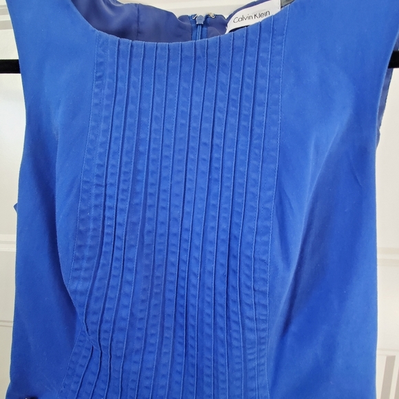 Calvin Klein Vibrant Blue Midi Dress - Picture 6 of 11